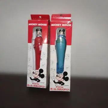단종 레어템 MICKEYMOUSE 오리지널 네임 스탬프 펜 2종류