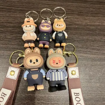 해외 인기 러브돌 다색 아크릴 키링 5개 세트