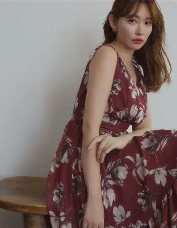 herlipto Anemone Cache-Coeur Long Dress