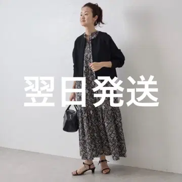 BEARDSLEY 비어즐리 꽃 사라사 개더 원피스