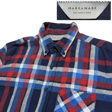 일본제 MARKAWARE 마카웨어 헤비 플란넬 셔츠