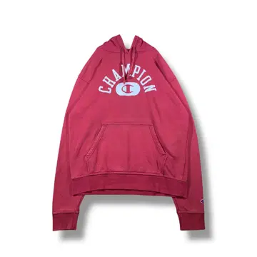 Champion 아치 로고 후드티 사이즈 M 와인 레드