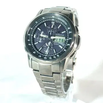 CASIO OCEANUS OCW-500TDJ 전파 솔라 티타늄 작동