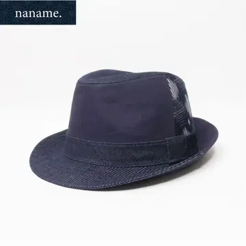 새상품 naname. 구루메가스 절개 중절모 네이비