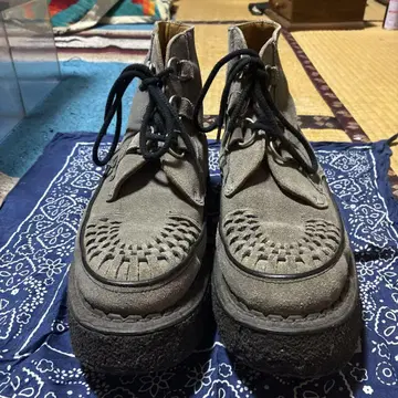 레어 러버 솔 조지 콕스 하이컷 스웨이드 그레이
