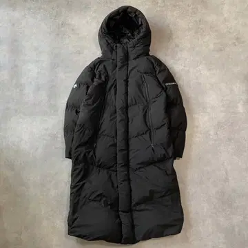 DESCENTE 데상트 다운 자켓 롱 로고 M 블랙 12865