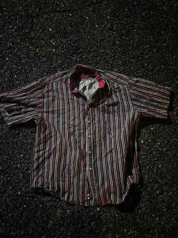 TOMMY HILFIGER 반팔 셔츠 XL 스트라이프