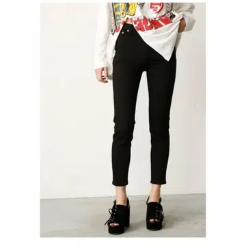 moussy iSKO JW EMOTION 스키니 블랙 데님 팬츠 26