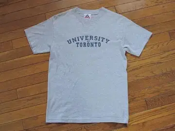 AAA 빈티지 프린트 T셔츠 UNIVERSITY TORONTO 그레이