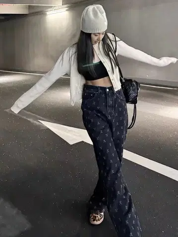 Rest&Recreation 한국 캐주얼 레이저 데님 청바지