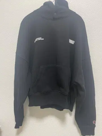 ZARA x RHUIJI 후드 부착 후드티 블랙