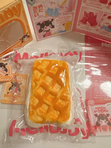 새상품 mellojoy 크림 와플 스퀘어 단품