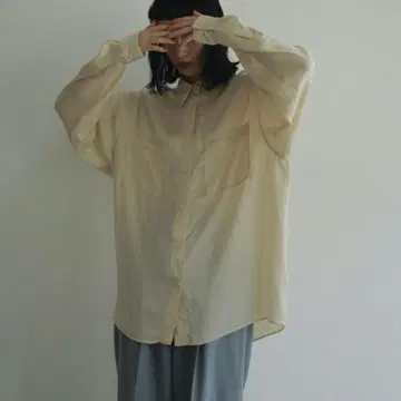 anuke 새틴 오버 셔츠