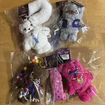새상품 usj 하미곰 스트랩 포함 마스코트 키체인 4종 세트