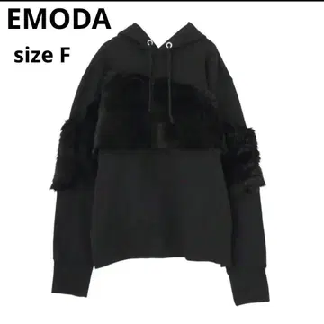 [ EMODA ] 에모다 ODY FLUFFY 후디 후드티 블랙