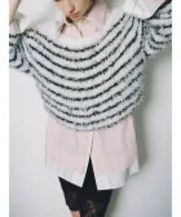 완판 색상 SNIDEL 믹스얀 니트 풀오버