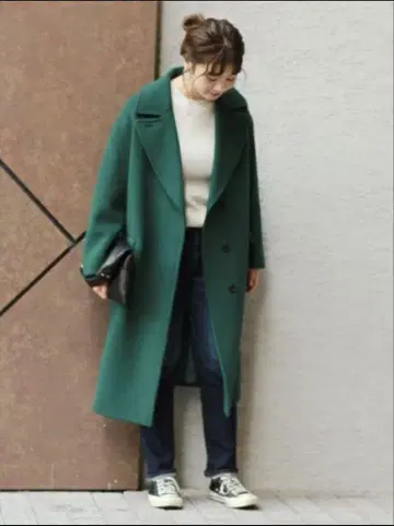 JOURNAL STANDARD relume 그린 롱 코트