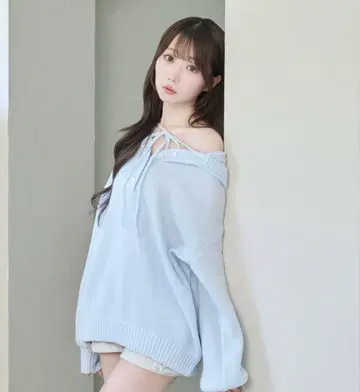 로제 뮤즈 Mohair 니트 후디