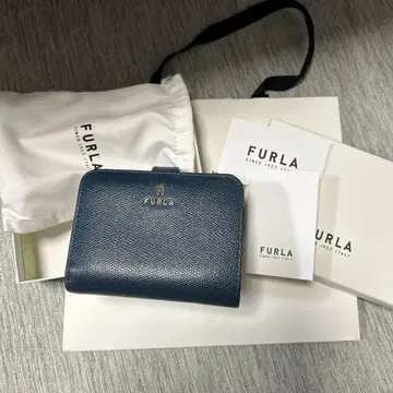 FURLA 접이식 지갑 네이비