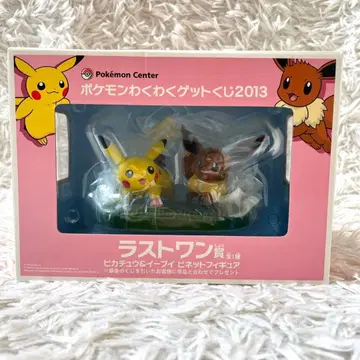 포켓몬 와쿠와쿠 겟 복권 라스트 원상 피카츄&이브이 피규어