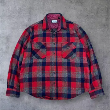 80s~90s Sears Field master 울 체크 셔츠
