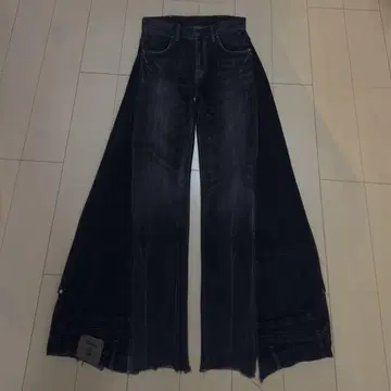[ 리메이크 ] black remake Flare wide denim