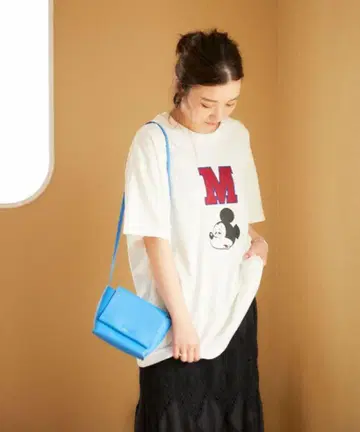 FREAK'S STORE 미키마우스 별주 M 와펜 티셔츠 FREE