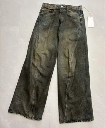 WYM LIDNM Twisted Curved Wide Denim 무신사