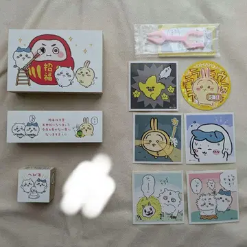 치이카와 (먼작귀) 연하 스탬프 3개 세트 씰 포함