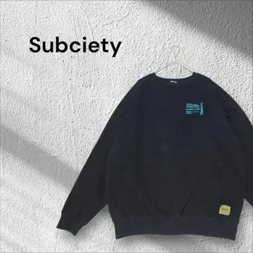 Subciety 맨투맨 트레이닝복 백 자수 XL