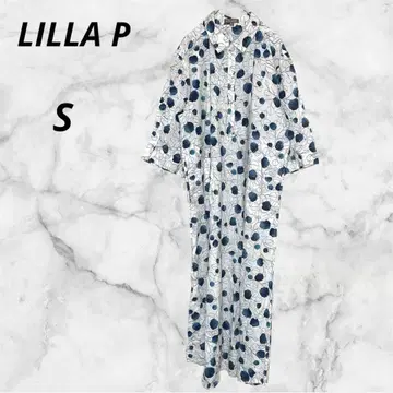 릴라피 LILLA P 꽃무늬 롱 셔츠 원피스 [ S ] 코튼 100%