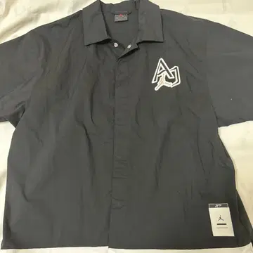 Jordan 자수 로고 반팔 셔츠 L 사이즈 블랙 XXL