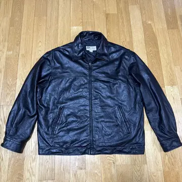 90s 올드! St. John's Bay 블랙 가죽 자켓 XXLT