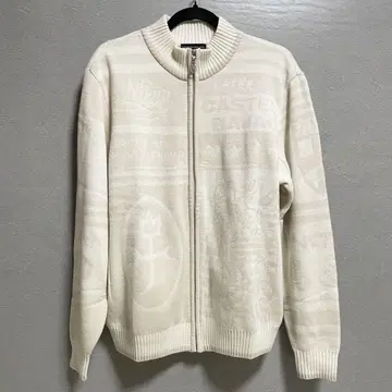 [ 새상품급 ] 까스텔바작 알파카 실크 니트 풀 집업 올 패턴 레어