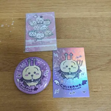 치이카와 (먼작귀) 캔뱃지 카드 묶음 판매 토끼 천사와 악마