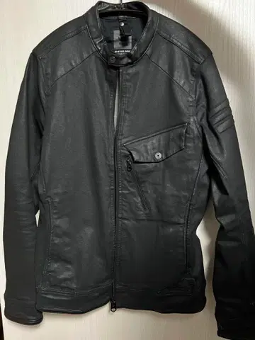 지스타 로우 블랙 가죽 자켓 M