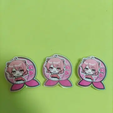 컬러풀 피치 카라피치 아크릴 클립 노아 3개 세트