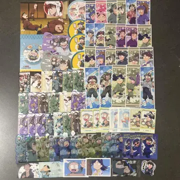 닌타마 란타로 카드 스티커 코스터 종이류 굿즈 대량 묶음 판매