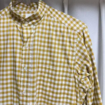 Anatomica 밴드 카라 셔츠 XS 아나토미카 체크