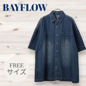 [ BAYFLOW ] 새상품/데님/인디고 블루/오버 사이즈 셔츠/FREE