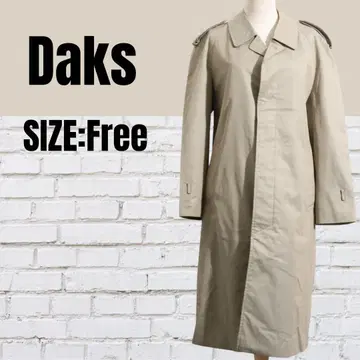 Daks 베이지 트렌치코트 견장 포함