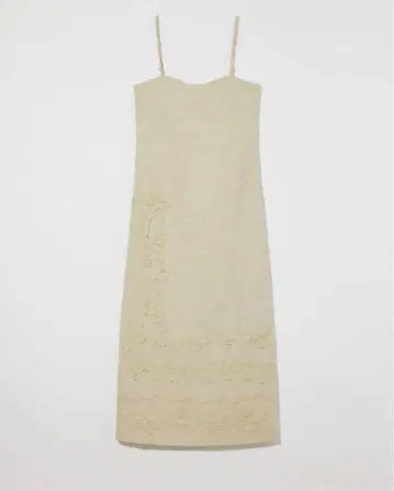 Eaphi EMBROIDERY LINEN LIKE ONEPIECE