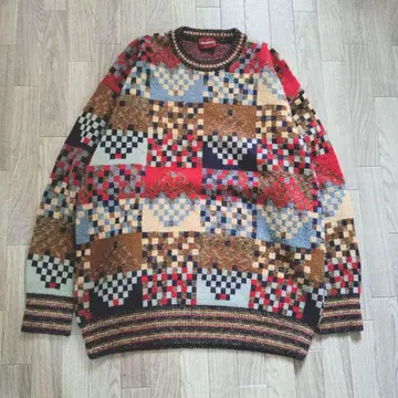 새상품급 레어 MISSONI 멀티 컬러 니트 패치워크 라이크 L