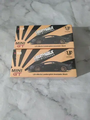 minigt 리버티 워크 람보르기니 아 벤타도르 2대 세트