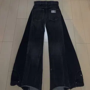 [ 리메이크 ] black remake flare wide denim