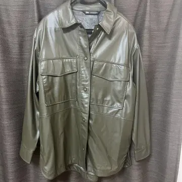 새상품 ZARA 올리브 라이더 자켓