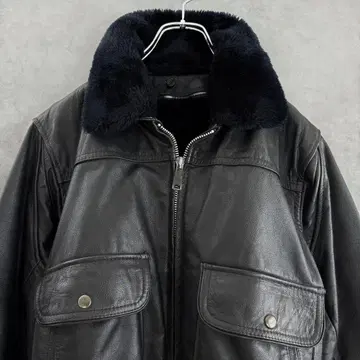 90s 빈티지 G-1 플라이트 자켓 가죽 블랙 S 상당 천연 가죽