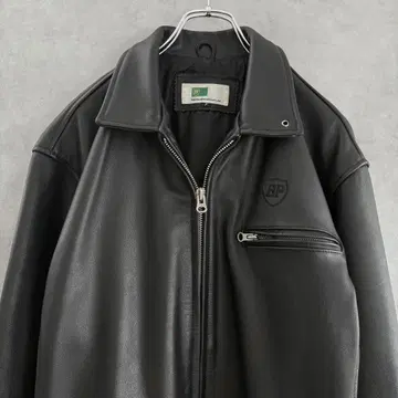 BP 오일 가죽 자켓 블랙 XL 상당 천연 가죽