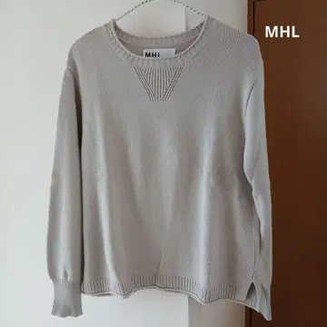 MHL 마가렛호웰 코튼 니트 스웨터 베이지