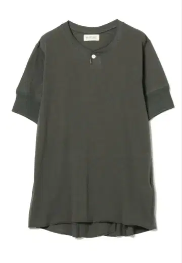 새상품 빔즈 보이 백 디테일 1 버튼 헨리넥 T 차콜